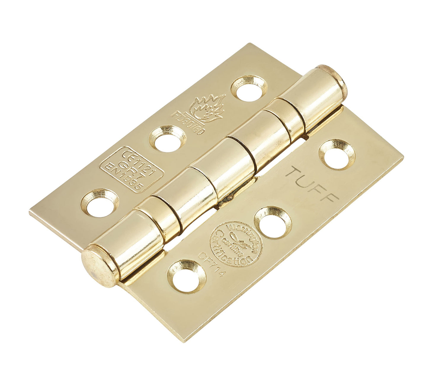 CE7 Mild Steel BB Butt Hinge - Electro Brass