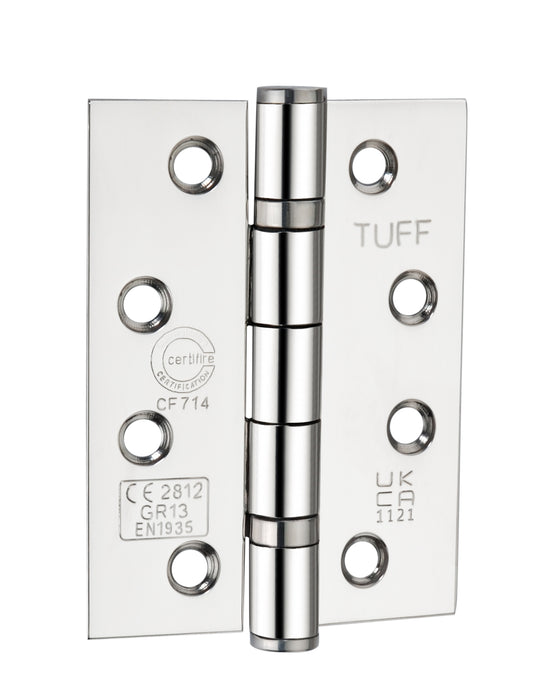 CE11 Mild Steel BB Butt Hinge - Polished Chrome