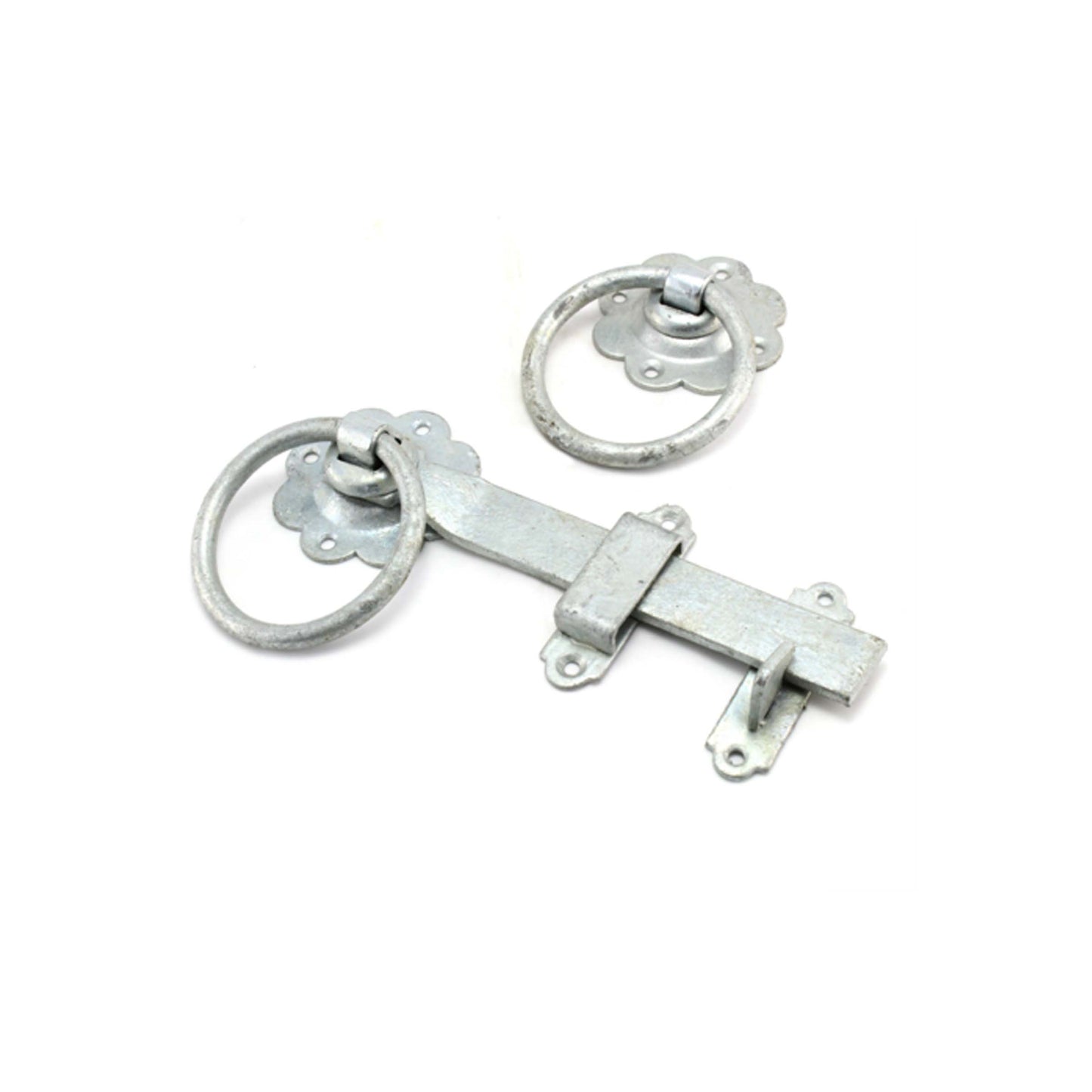 Ring Gate Latch - Plain Zinc