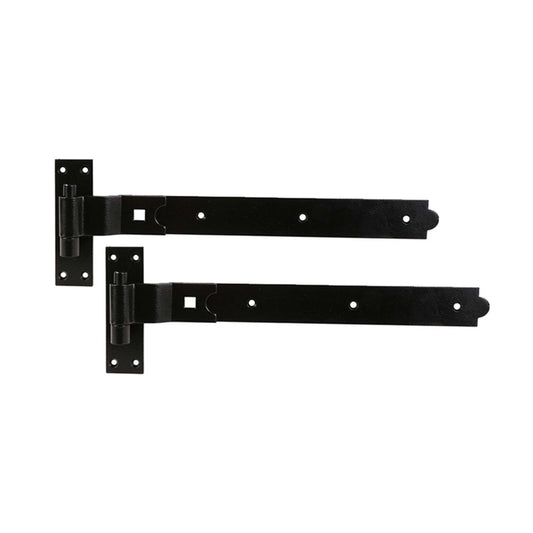 Hook and Band Hinge - Cranked 8" - 200mm Black