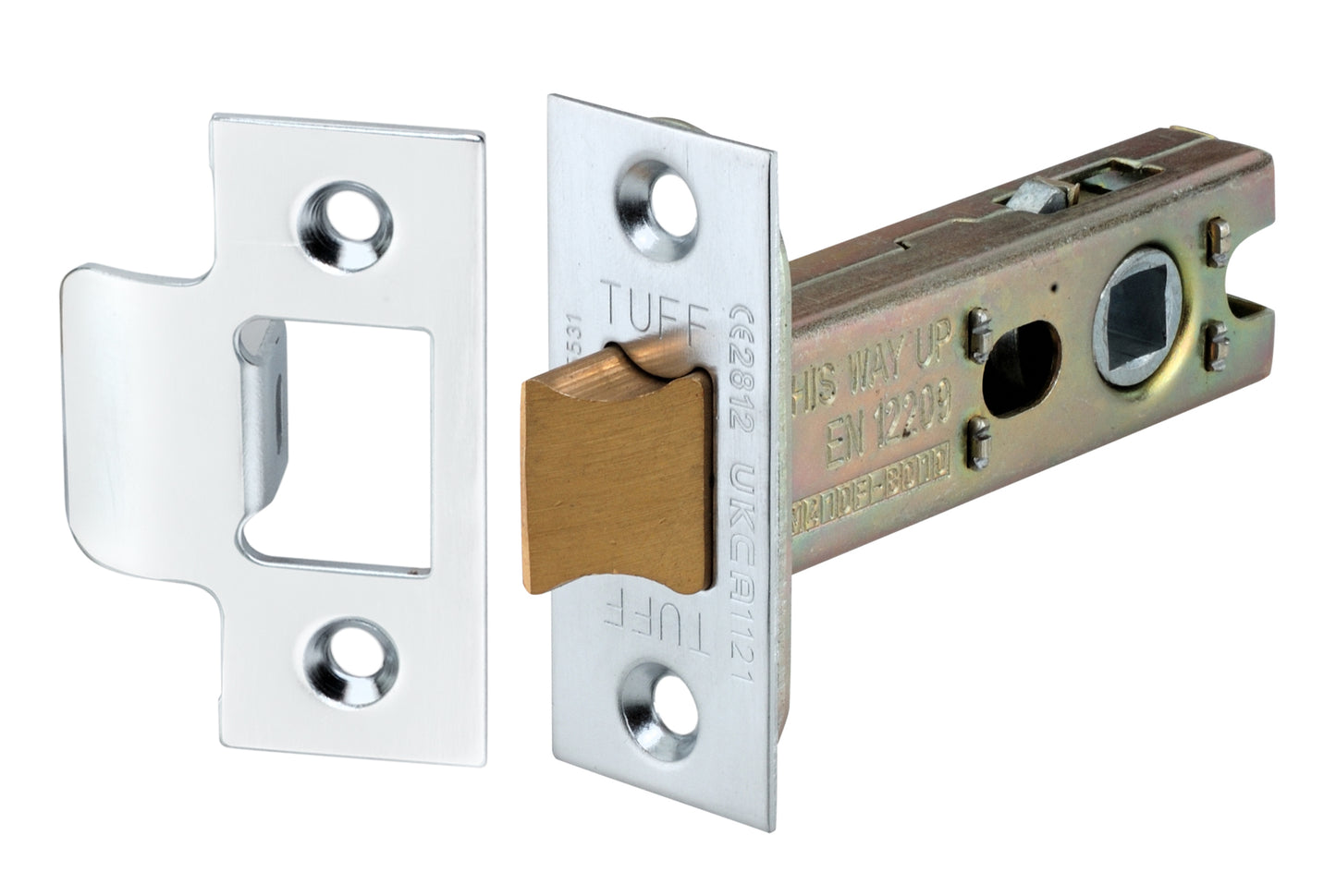 3" H/D Tubular Latch CE - Satin Chrome