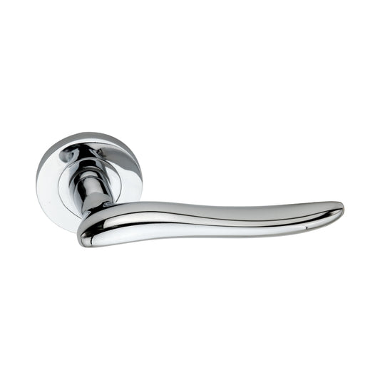 Senza Lever Door Handle Polished Chrome