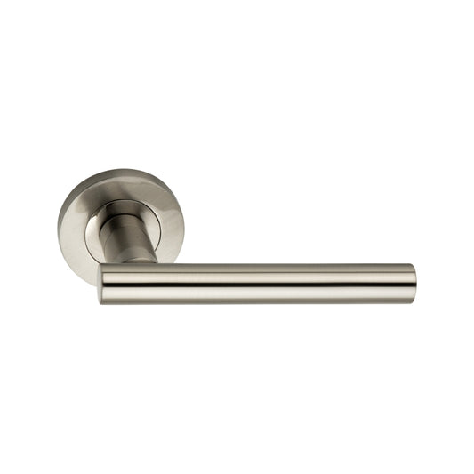 Jura Lever Door Handle Satin Nickel