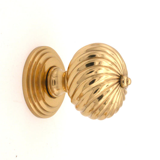 Burcot Mortice Door Knob Polished Brass