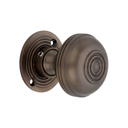 Bloxwich 50mm Rim/Mortice Door Knob Aged Bronze