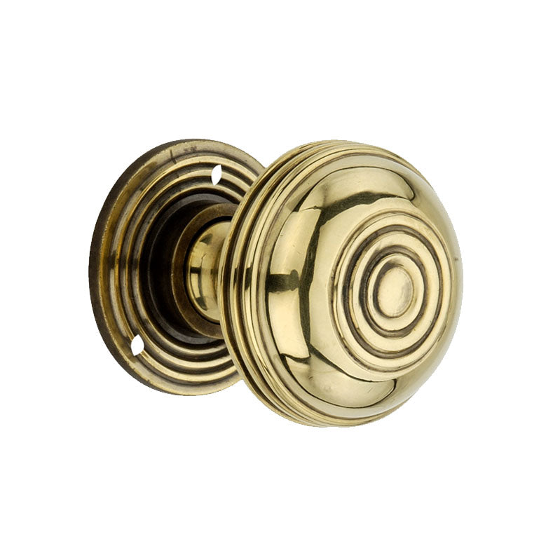 Bloxwich 50mm Rim/Mortice Door Knob Aged Brass