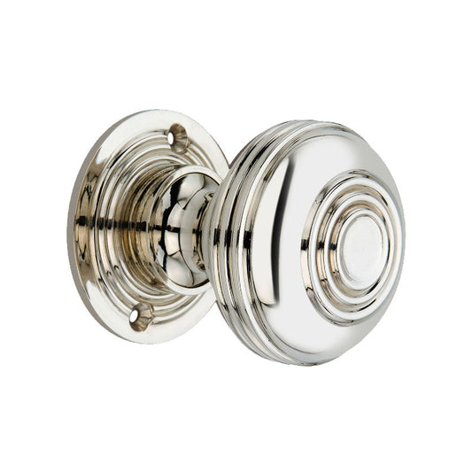 Bloxwich Large 60mm Rim/Mortice Door Knob Polished Nickel