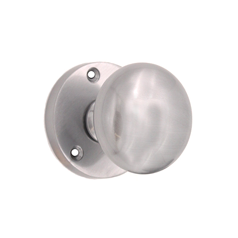 Victorian Door Knob Satin Chrome