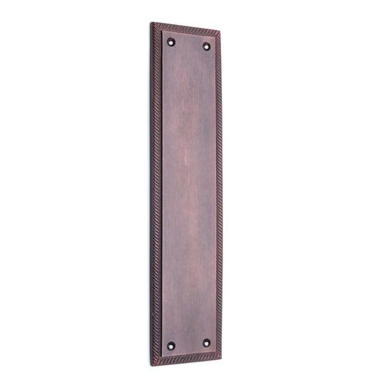 Georgian Finger Plate 285mm Aged Bronze