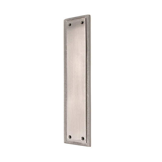 Georgian Finger Plate 285mm Satin Chrome