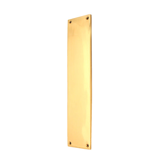 Victorian Finger Plate 275mm Polished Brass