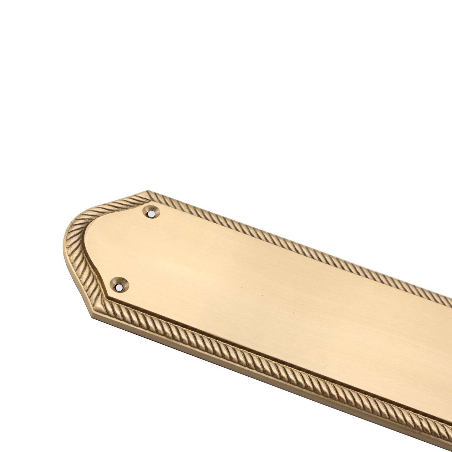 Georgian Half Round  Finger Plate 295mm Satin Brass