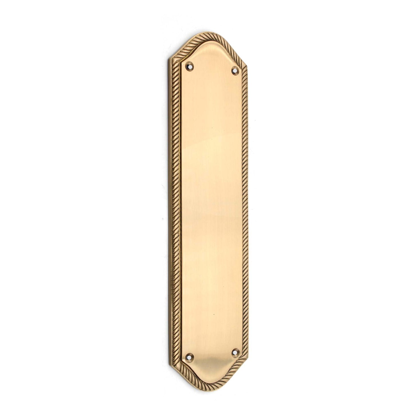 Georgian Half Round  Finger Plate 295mm Satin Brass