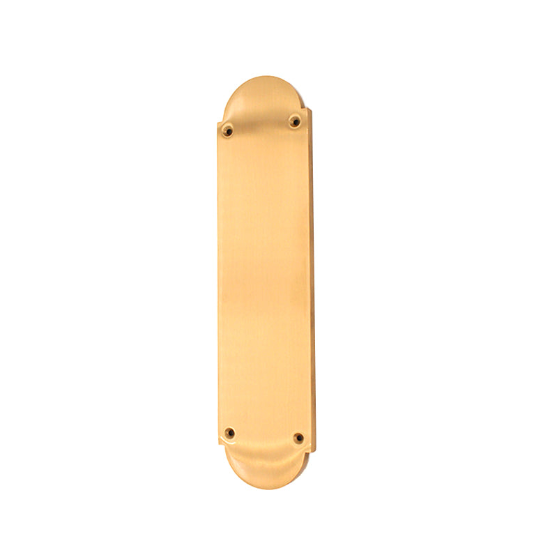 Victorian Half Round Finger Plate 300mm Satin Brass