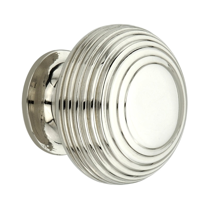 Beehive Large 40mm Cupboard Knob Polished Nickel