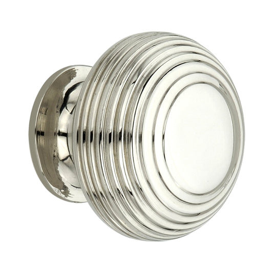 Beehive Large 40mm Cupboard Knob Polished Nickel