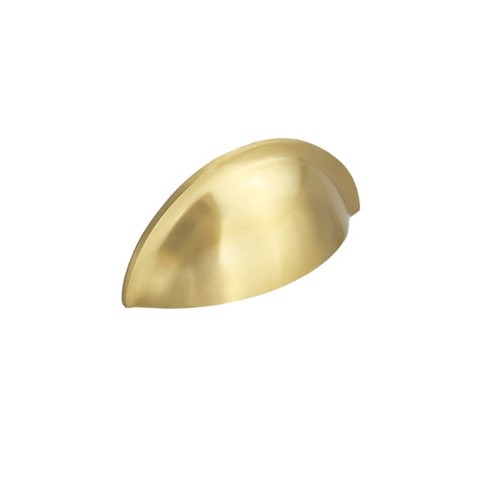 Slim Cup Handle Small Satin Brass