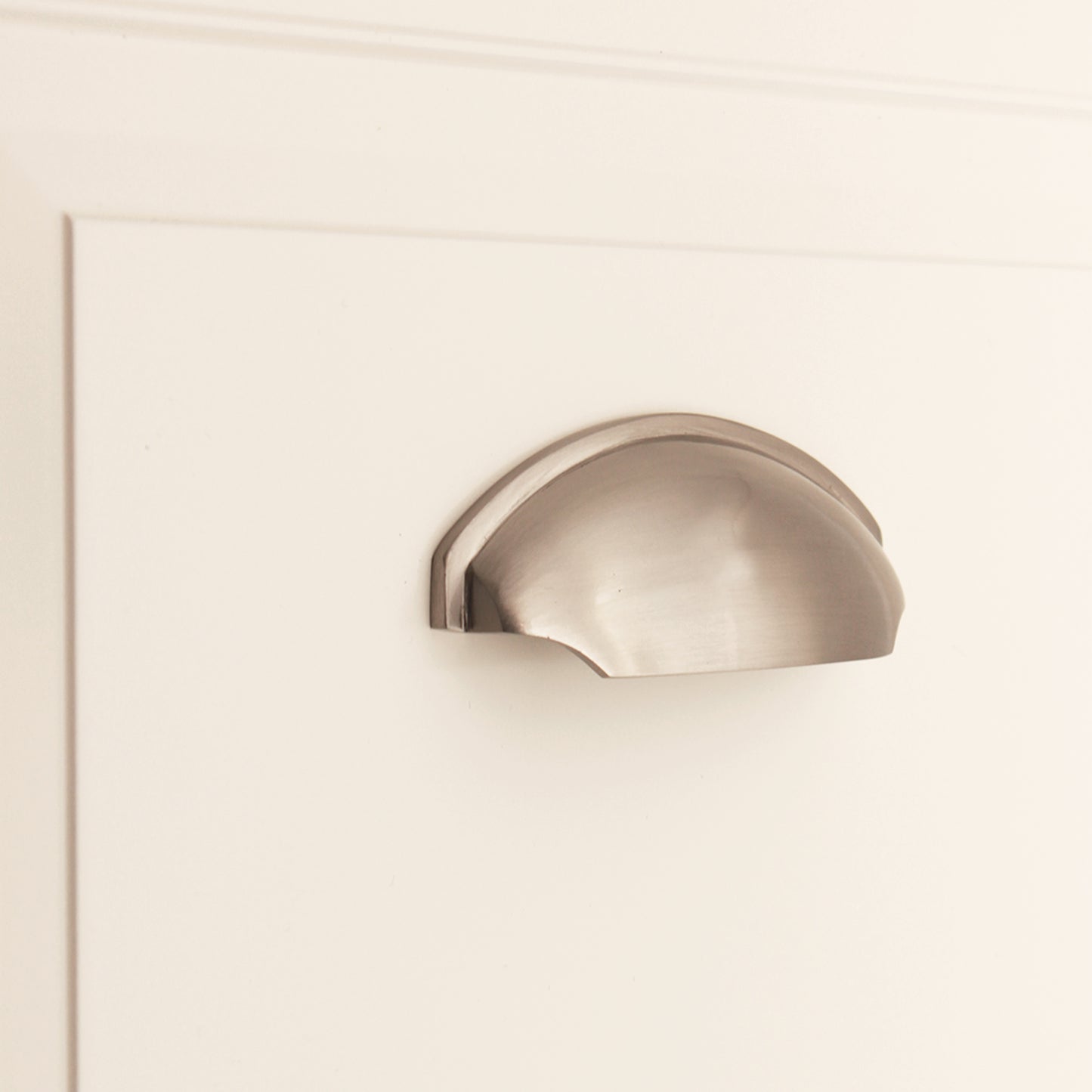 Tulip Cup Drawer Pull Satin Nickel