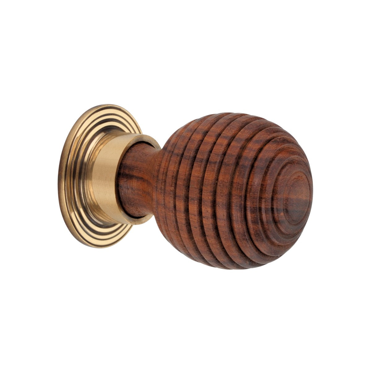 Rosewood Preston Large Cupboard Knob Aged Brass