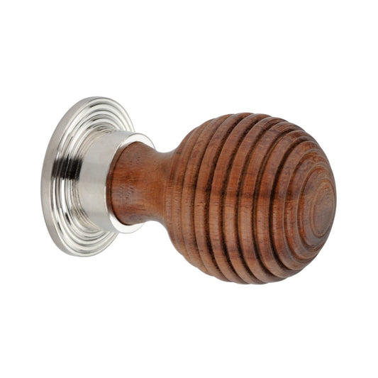 Rosewood Preston Large Cupboard Knob Polished Nickel