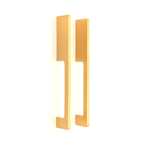 Sleek Bar Handles Satin Brass Medium