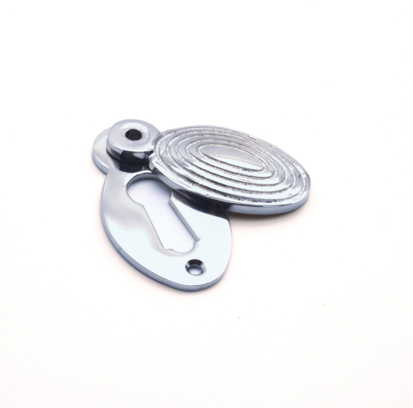 Oval Beehive Escutcheon Polished Chrome