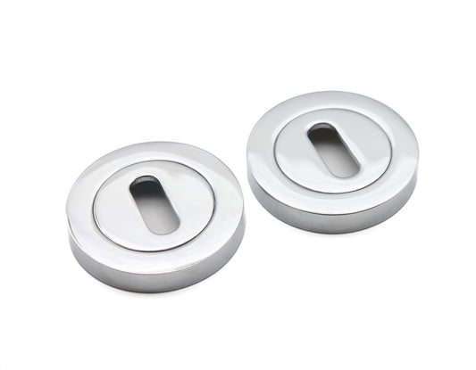 Oval Standard Escutcheon Polished Chrome