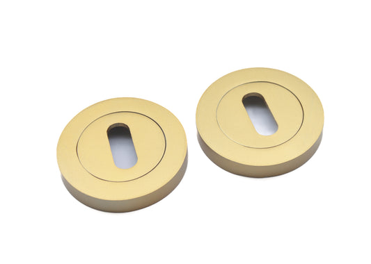 Oval Standard Escutcheon Satin Brass