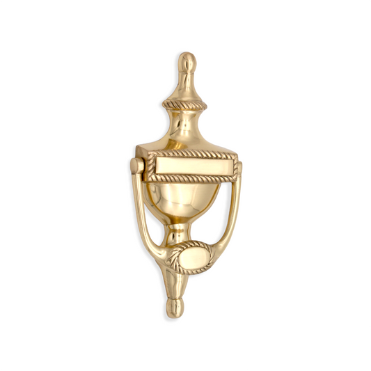 Georgian Door Knocker 150mm Polished Brass