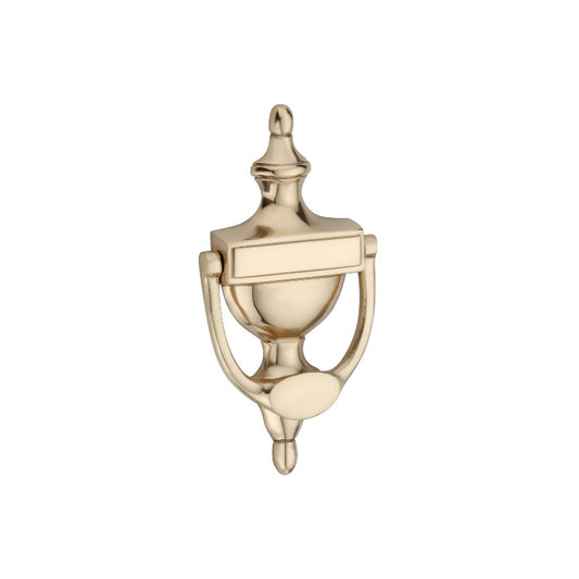 Victorian Door Knocker 150mm Polished Brass