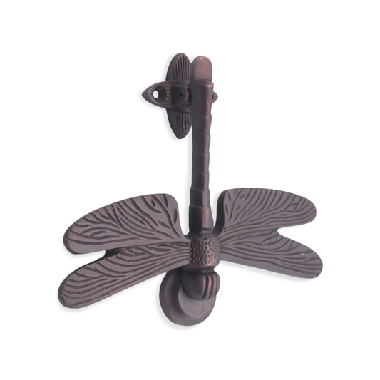 Dragonfly Door Knocker Aged Bronze