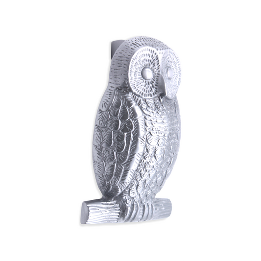 Owl Door Knocker Polished Chrome