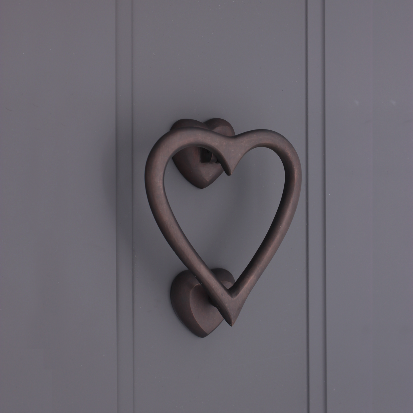 Heart Door Knocker Aged Bronze