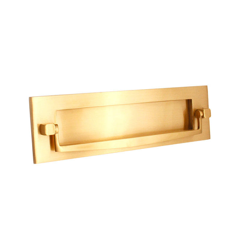 Regency Knocker Postal Plate 250mm Polished Brass