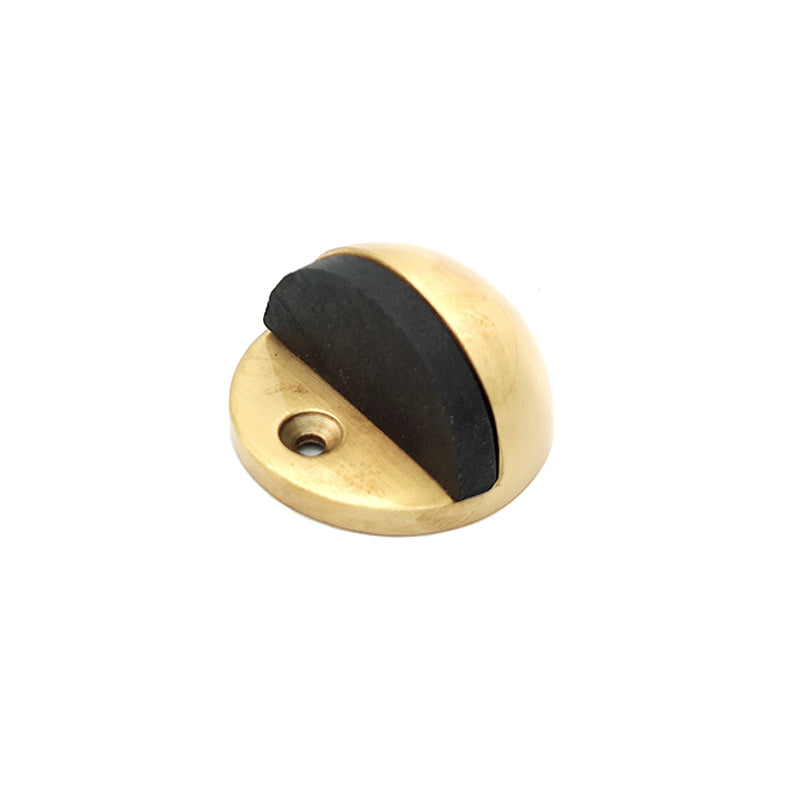 Half Moon Door Stopper Satin Brass