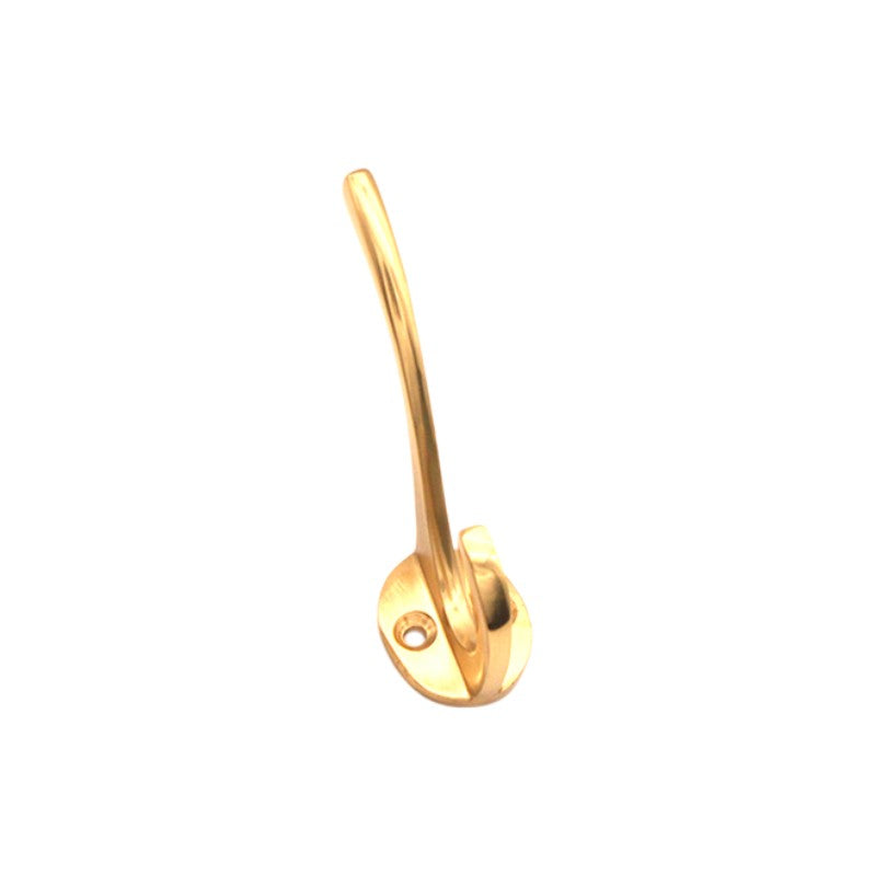 Victorian Coat Hook 115mm Polished Brass