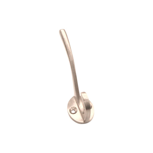 Victorian Coat Hook 115mm Satin Nickel