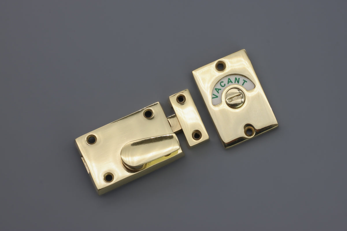 Indicator Bolt Latch Polished Brass