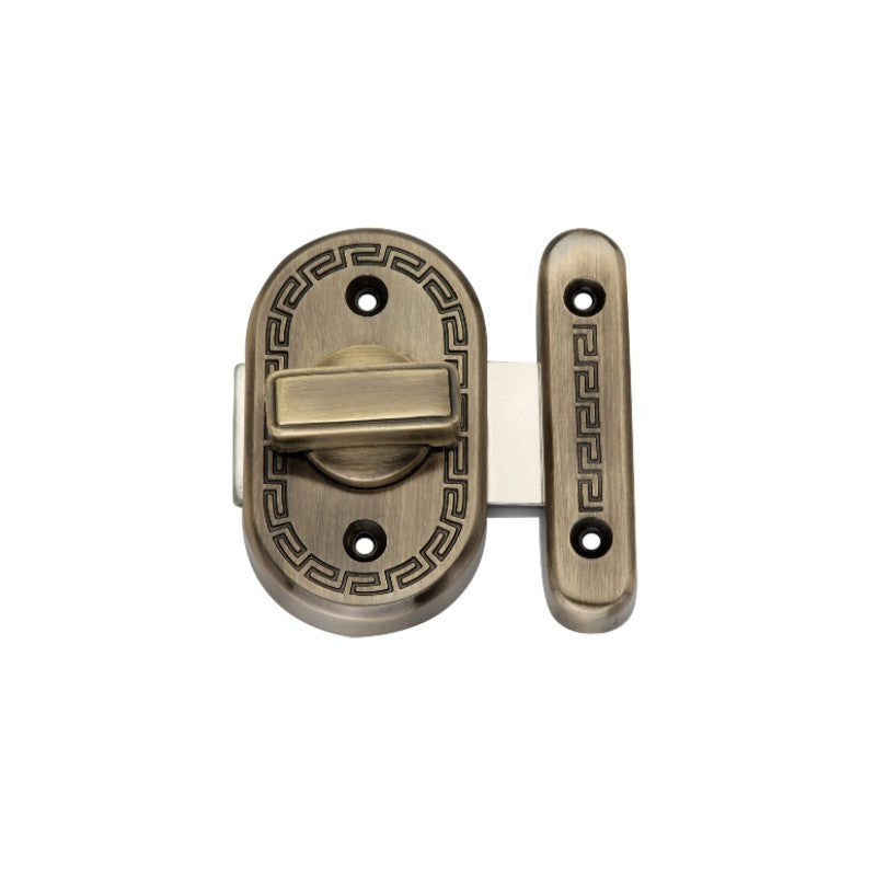 Delta Bathroom Latch Big Antique Brass